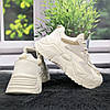 Кросівки жіночі Swin Shoes білі з сірим на об'ємній підошві демісезонні 4454, фото 6