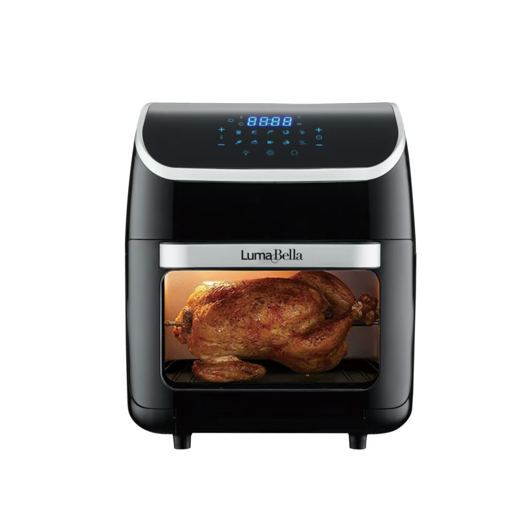 Аерофрітюрниця LumaBella B-9006, 14 л, 2500 Вт, сенсорне керування, 10 режимів, без олії, антипригарне покриття, фото 1
