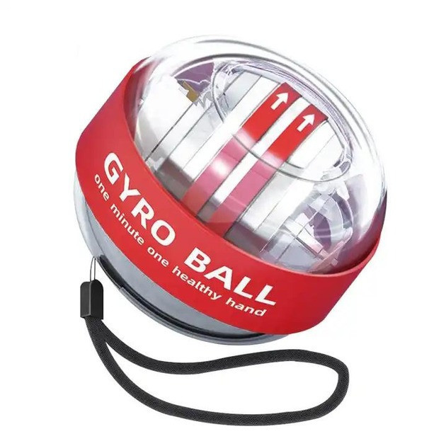 Гіроскопичний еспандер 65386(Red) LED-підсвічування, ремінець, фото 1