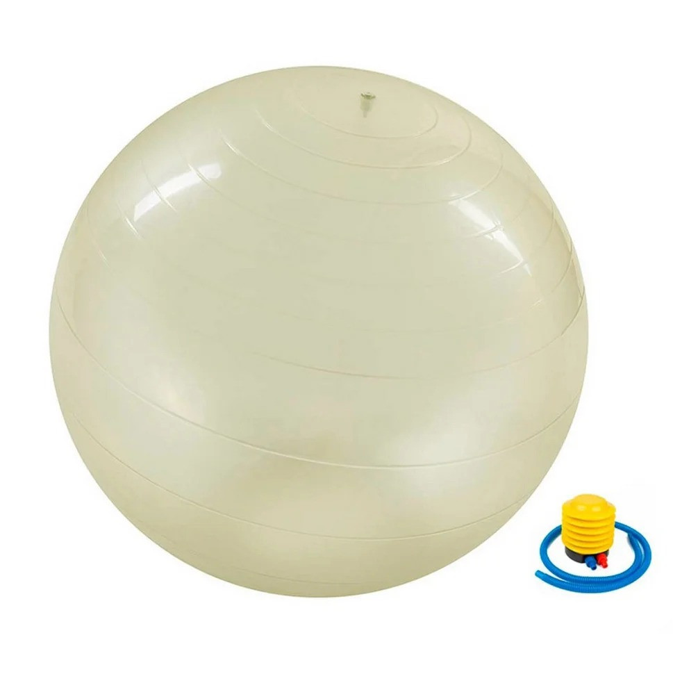 М'яч для фітнесу (фітбол) "HMS" NE-TRN19-65 прозорий 65 см, фото 1