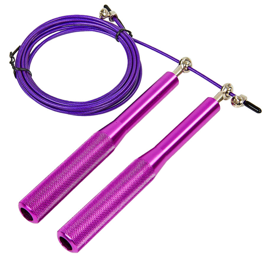 Швидкісна регульована скакалка MS 3407(Violet) 290 см, фото 1