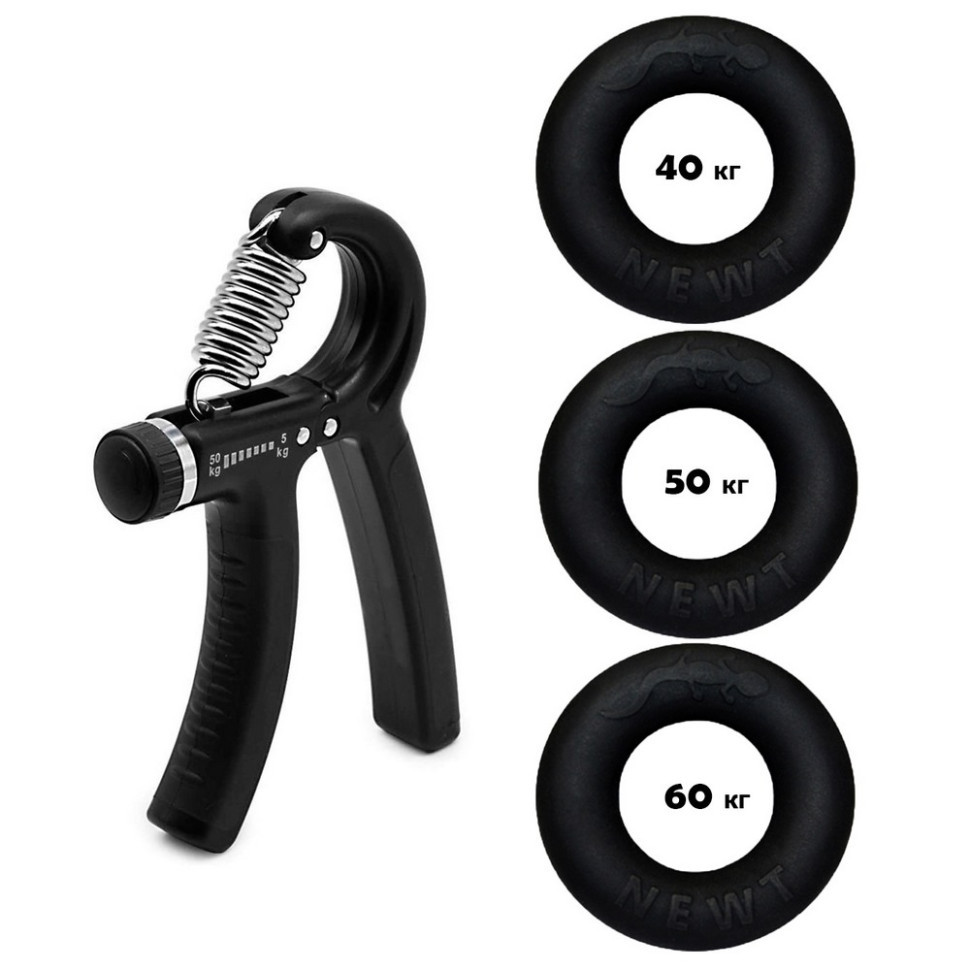 Набір кистьових еспандерів кільце+еспандер ножиці Power Grip Set2 NE-1588-60, фото 1