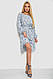 Плаття з принтом софт, колір сіро-блакитний, 214R0226-4, фото 2