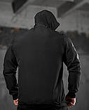 Вітровка Куртка тактична RECOBA чорна ДЛ6350 ТМ, фото 3