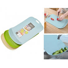 Дошка обробна кухонна зі зливом 38.5*24*0.4см R28934 Пластик