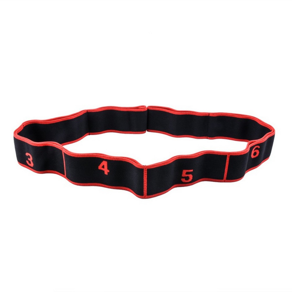 Еспандер гумова-стрічка Elastiband BJOY NE-ELASTI-2R, червоно-чорна, фото 1