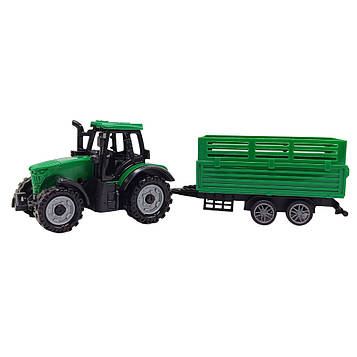 Дитячий іграшковий трактор з причепом 5279-92BD(Dark-Green-2)