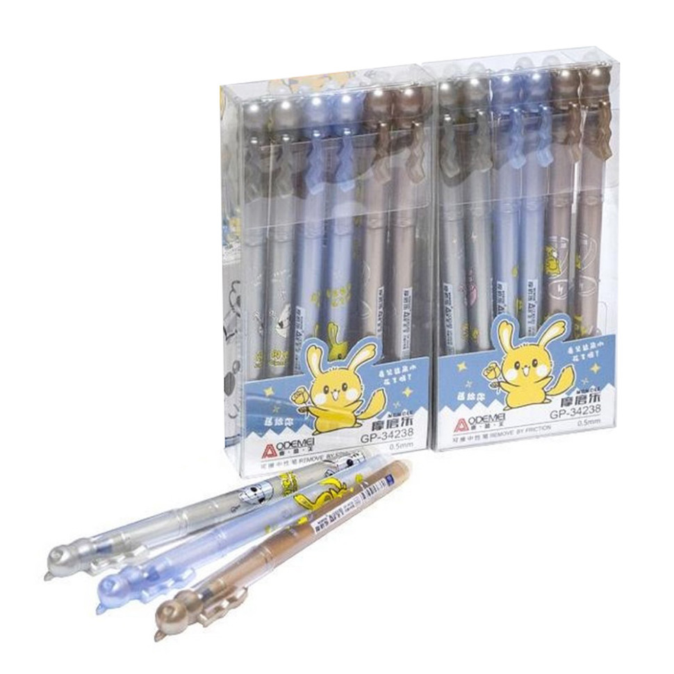 Ручка "пише-стирає" 34238 синя, упаковка 12 шт, фото 1