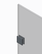 Бічна стінка до кабіни Koer SR SW04-90x200-TR-07 прозоре скло Easy Clean 10мм, графіт (KR5391), фото 4