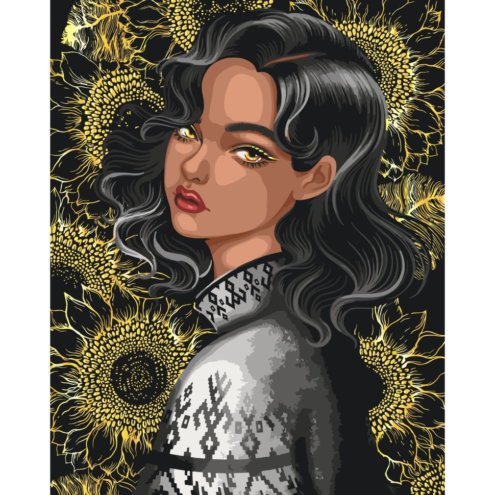 Картина за номерами "Незрівнянна" 10134-AC з металізованими фарбами 40х50 см, фото 1