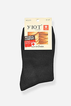 Шкарпетки чоловічі медичні демісезонні чорного кольору р.41-47 198727M