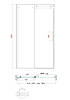 Двері в нішу Koer SR SD01-120x200-TR-02 прозоре скло Easy Clean 8мм, нікель (KR5379), фото 8