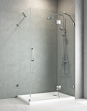 Бічна стінка до кабіни Koer SR SW04-80x200-TR-01 прозоре скло Easy Clean 10мм, хром (KR5389), фото 4