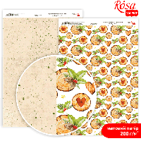 Папір дизайнерський двосторонній матовий Holiday Time 6 21х29,7см 200г/м2 ROSA TALENT