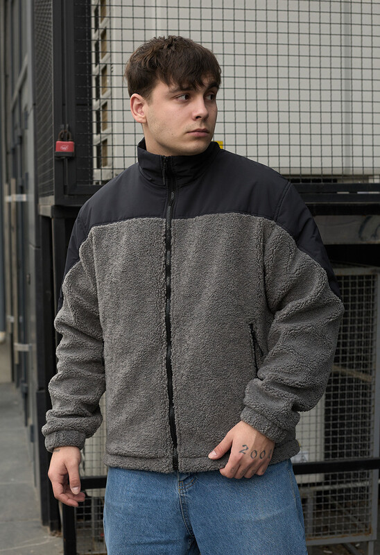Хутряна куртка для чоловіків Staff kli gray