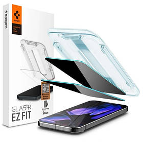 Захисне скло Spigen для Google Pixel 9 Pro XL - EZ FIT GLAS.tR Privacy (2 шт), Антишпигун (AGL09313)