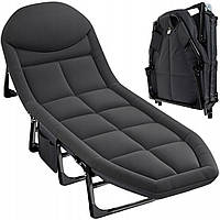 Кровать для кемпинга Trizand 25380 200x65x30см 150кг Серая