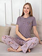 Жіночий домашній комплект "Pure Serenity" батал (штани+футболка) .Топ!, фото 2