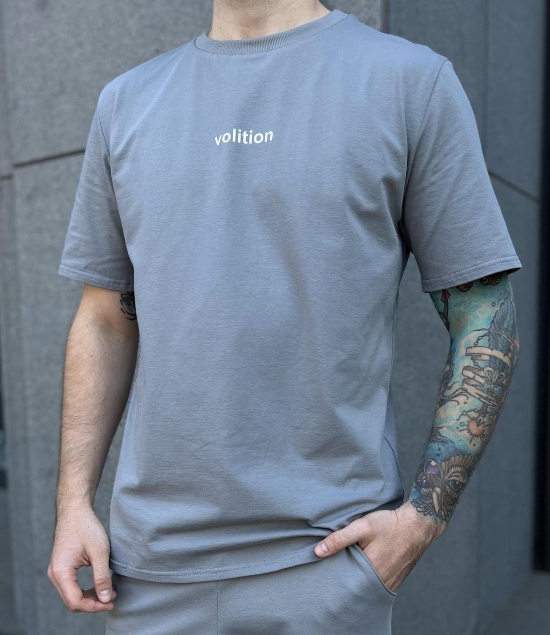 Футболка чоловіча Volition, колір сірий .Топ!, фото 1