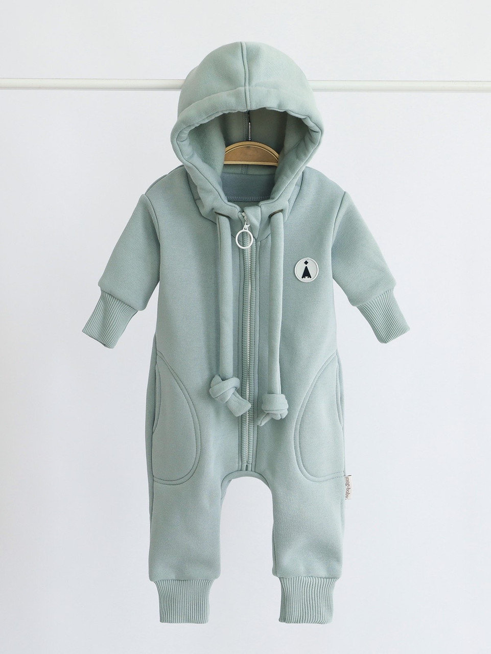 Дитячий комбінезон на флісі "Loony", сизий. Топ!, фото 1