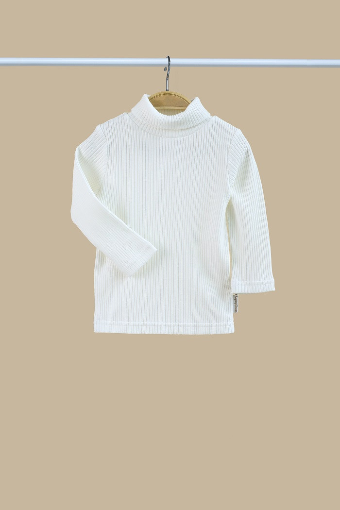 Гольф дитячий "Strip", молочний. Топ!, фото 1