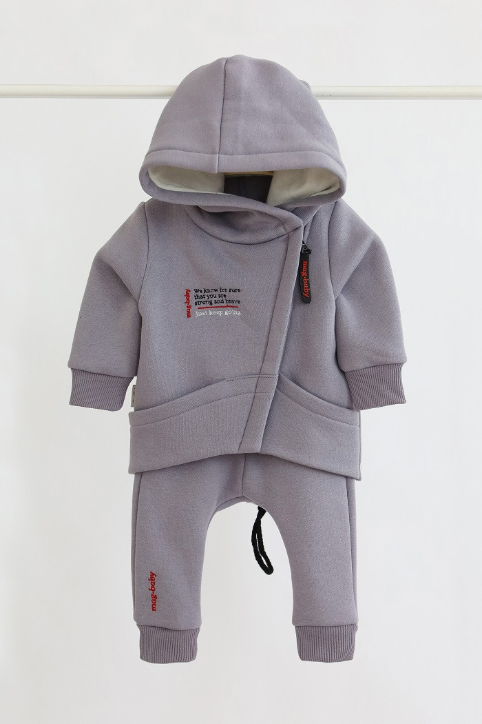 Костюм дитячий на флісі "Brave", сірий. Топ!, фото 1