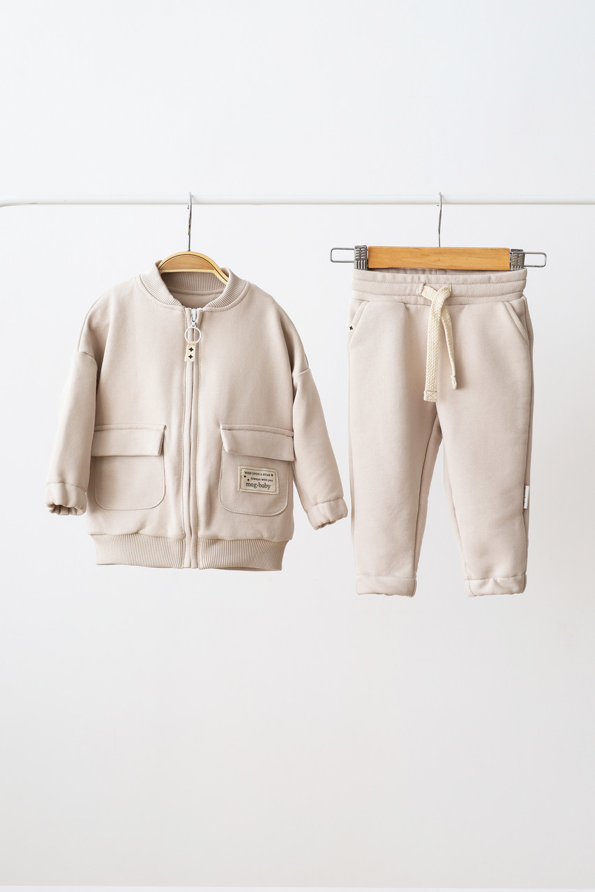 Костюм дитячий Bomber, слонова кістка. Топ!, фото 1