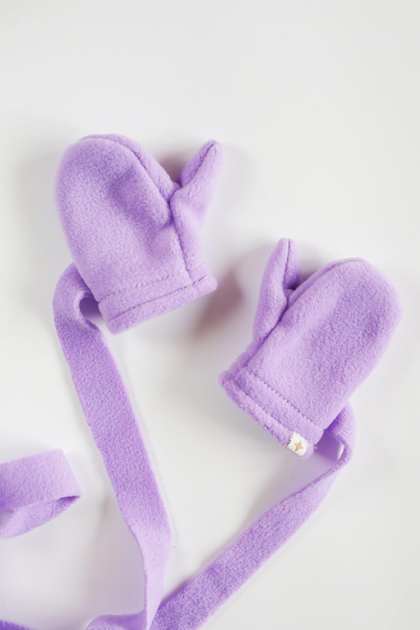 Дитячі флісові рукавички Diego, лілові. Топ!, фото 1