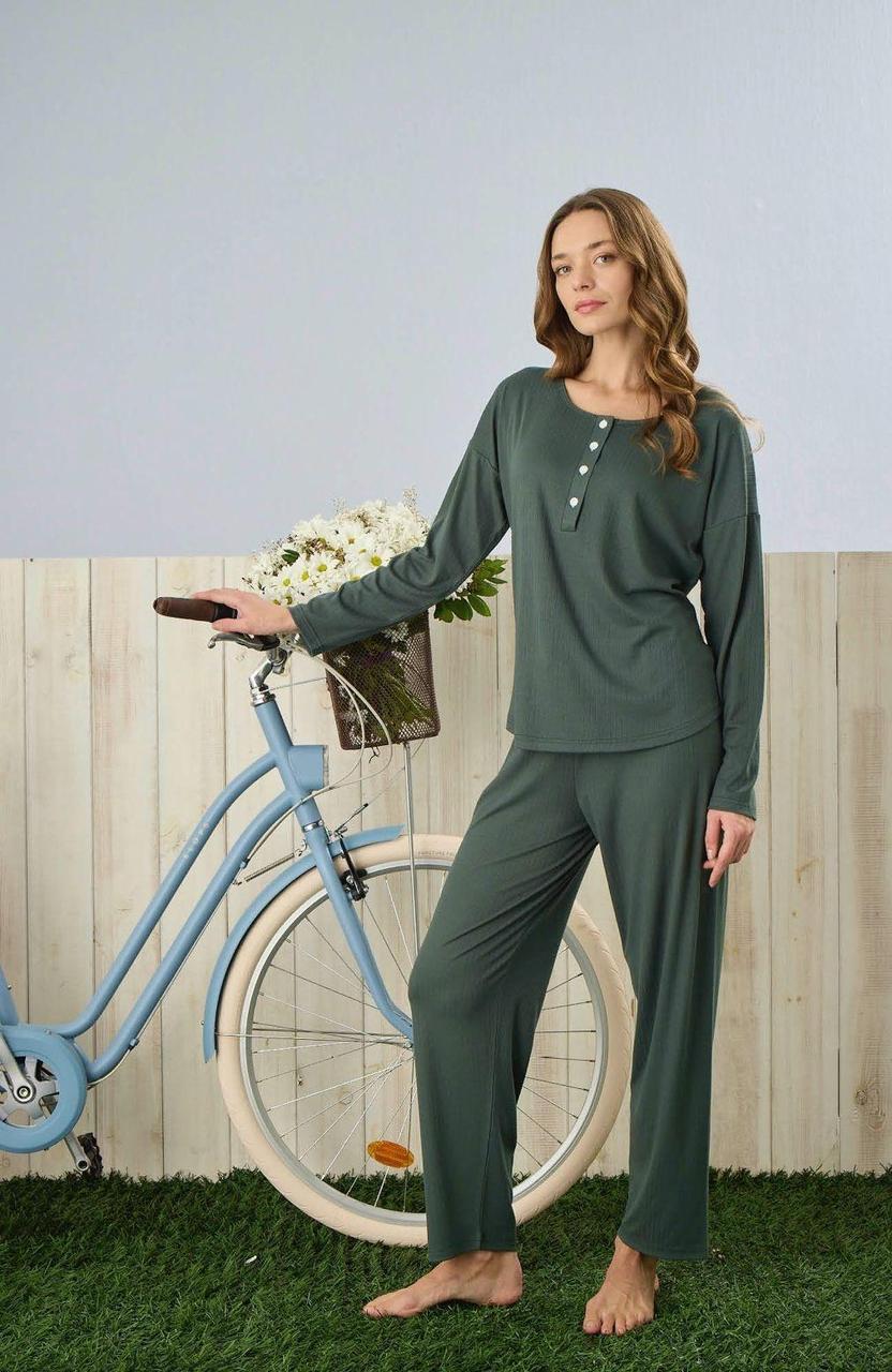 Жіноча піжама "Serenity", смарагд .Топ!, фото 1