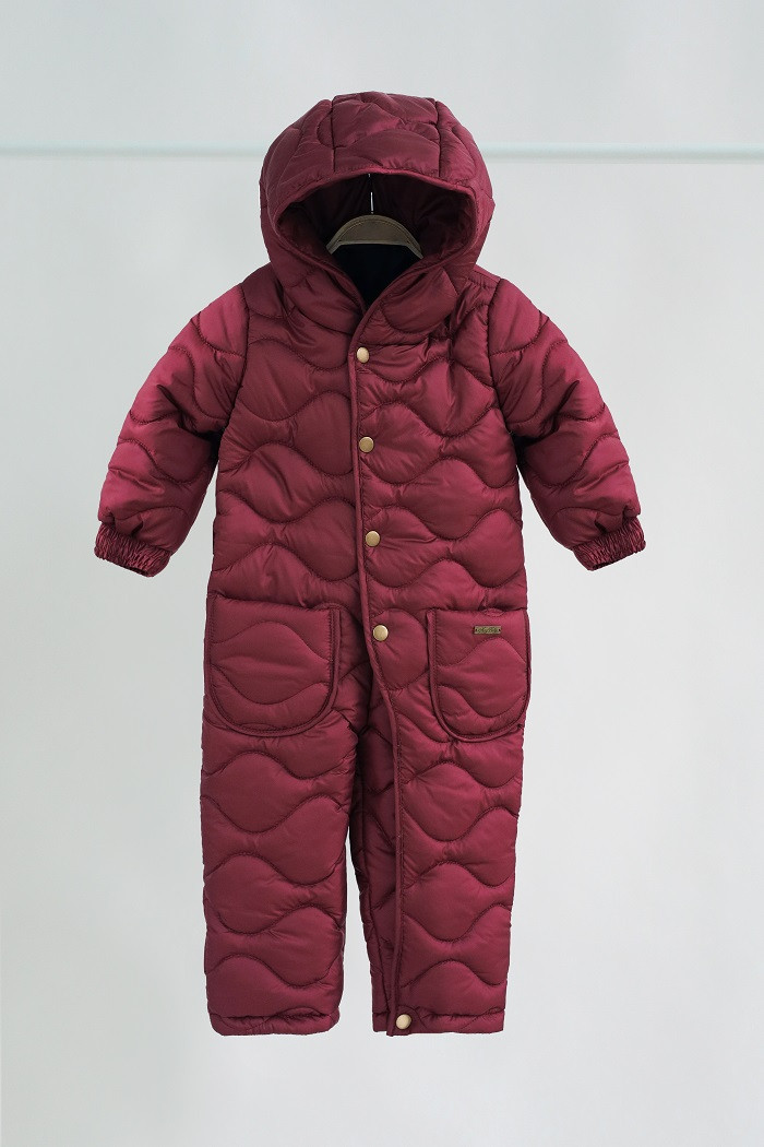 Демісезонний дитячий комбінезон "Stitch+", марсал. Топ!, фото 1