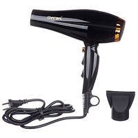 Професійний Фен Для Волосся Дві Швидкості Та Три Режими Для Сушіння Та Укладання Волосся Чорний Gemei DBUY