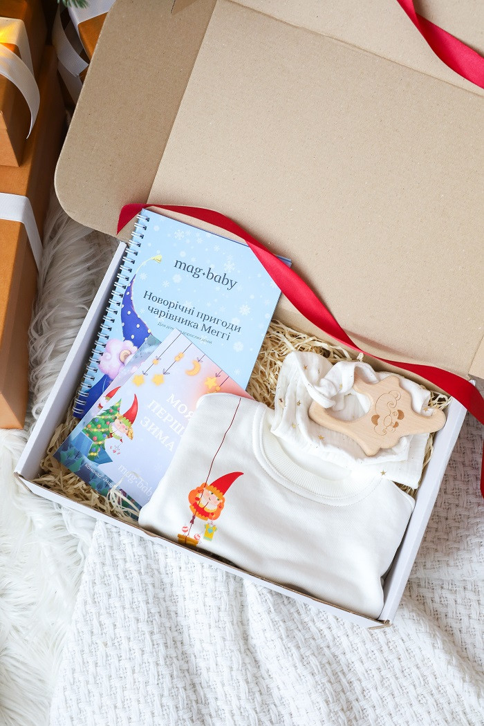 Новорічний бокс для малюків, молочний. Топ!, фото 1