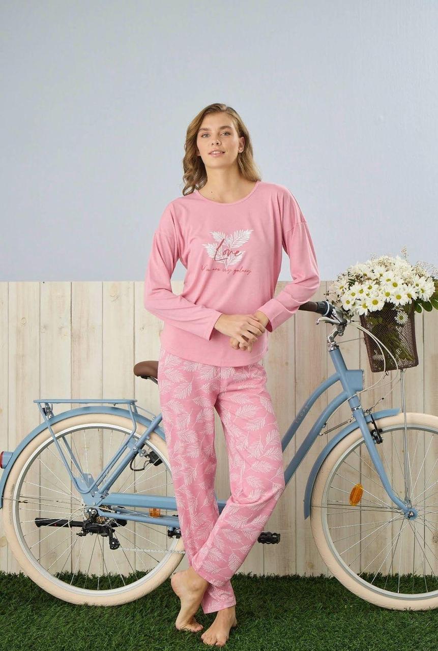 Жіноча домашня піжама "Tropik", рожева .Топ!, фото 1