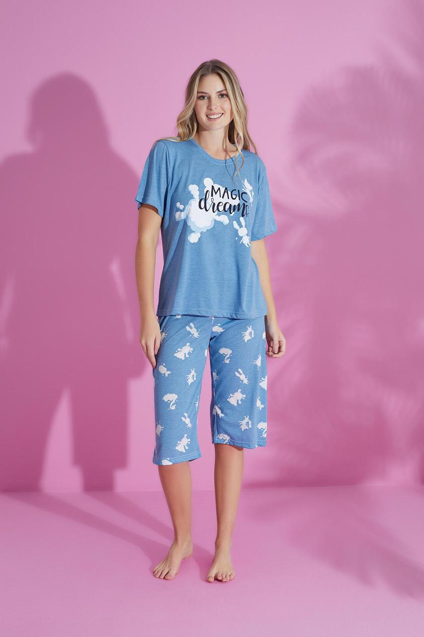 Жіноча піжама "Magic Dreams" (Шорти-бермуди+футболка) .Топ!, фото 1