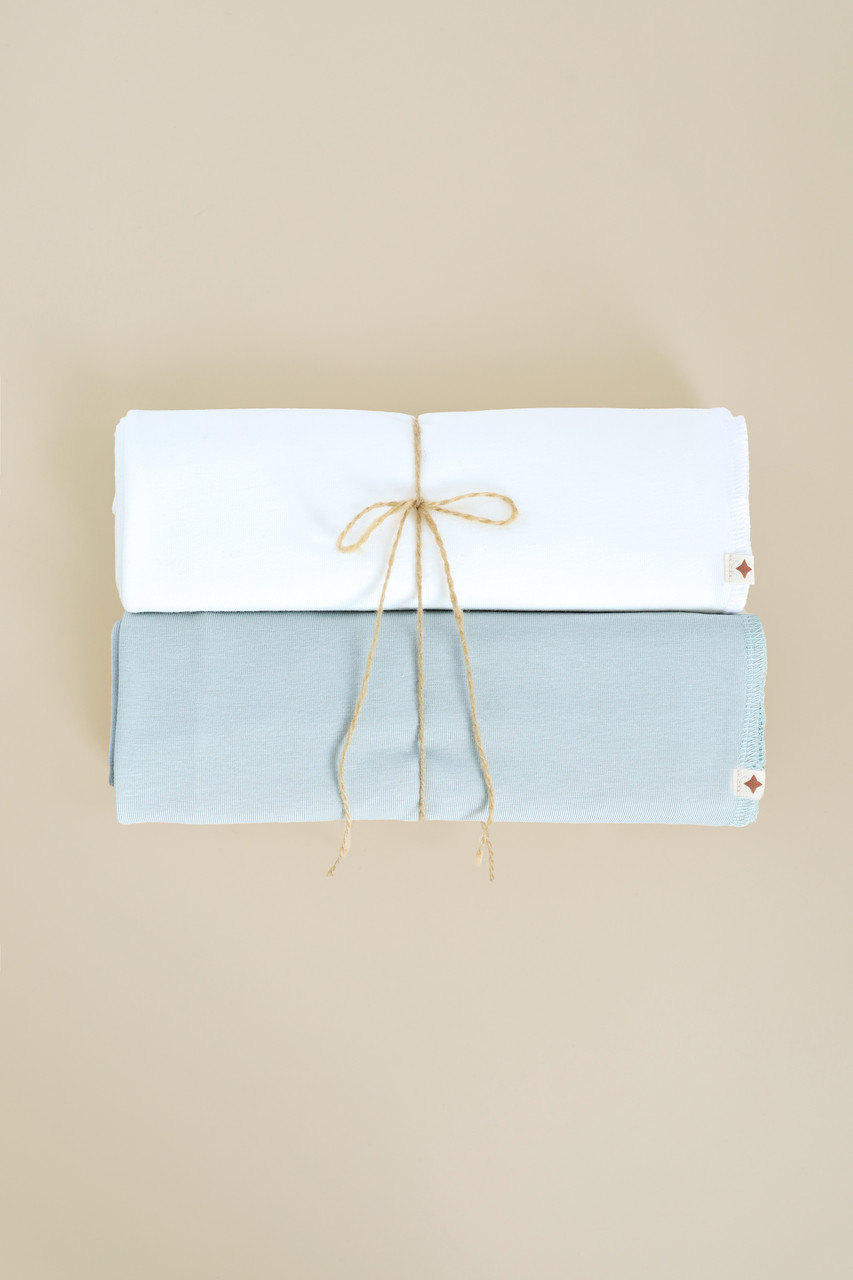 Дитячий комплект бавовняних пелюшок "Emeri", Молочна та Сіза. Топ!, фото 1