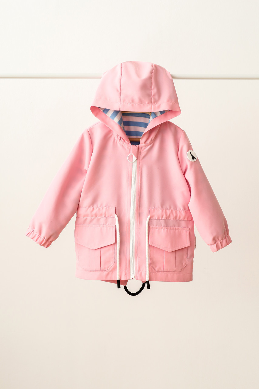 Вітровка-дощовик дитячий Basil, рожева. Топ!, фото 1
