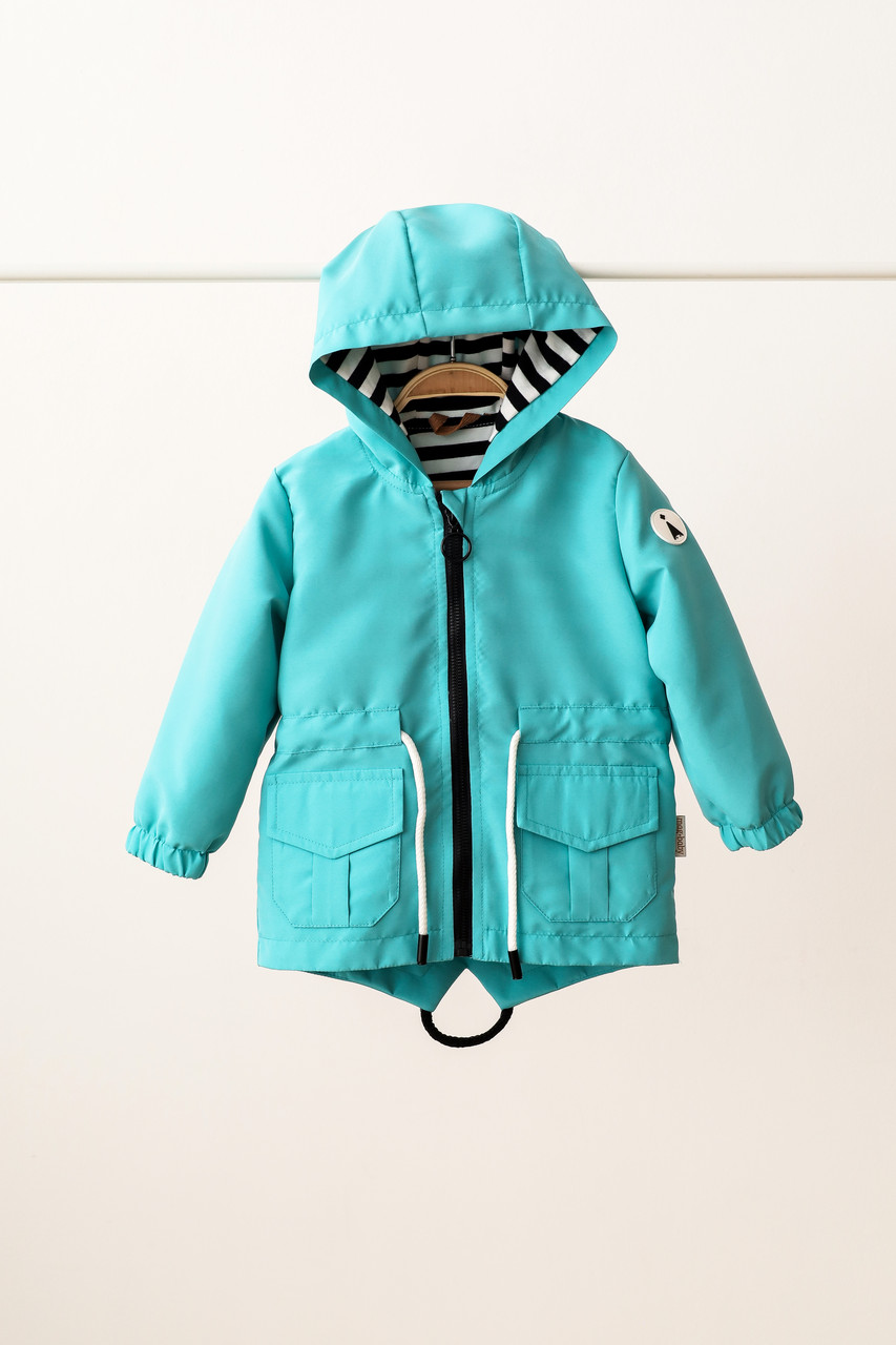 Вітровка-дощовик дитячий Basil, бірюзова. Топ!, фото 1