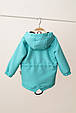 Вітровка-дощовик дитячий Basil, бірюзова. Топ!, фото 3