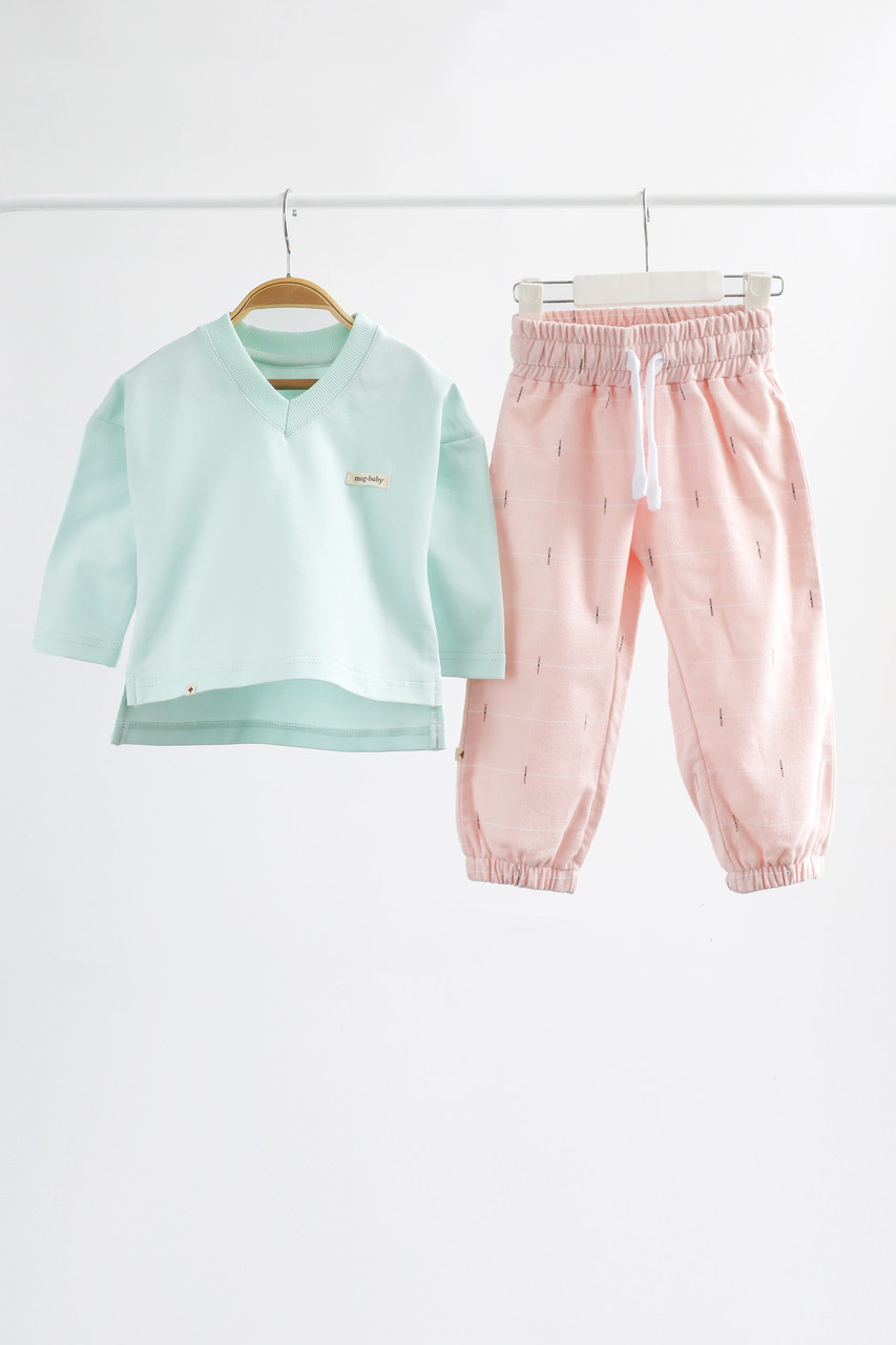 Піжама дитяча "Evelyn", Світло-ментолова.Топ!, фото 1