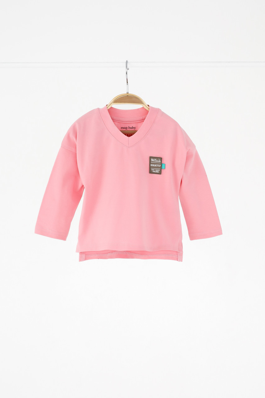 Лонгслів дитячий "Direct", Рожева глазур. Топ!, фото 1