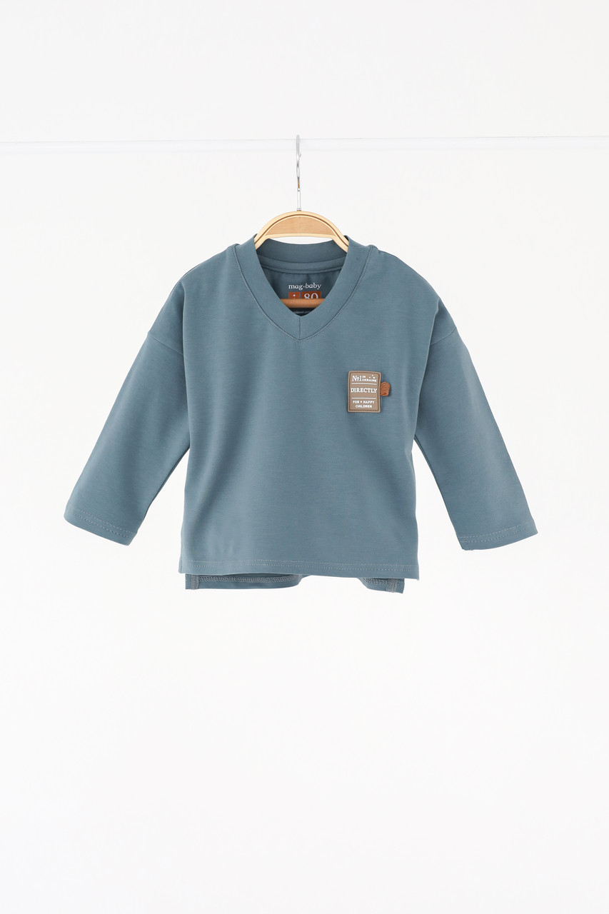 Лонгслів дитячий "Direct", Морський. Топ!, фото 1