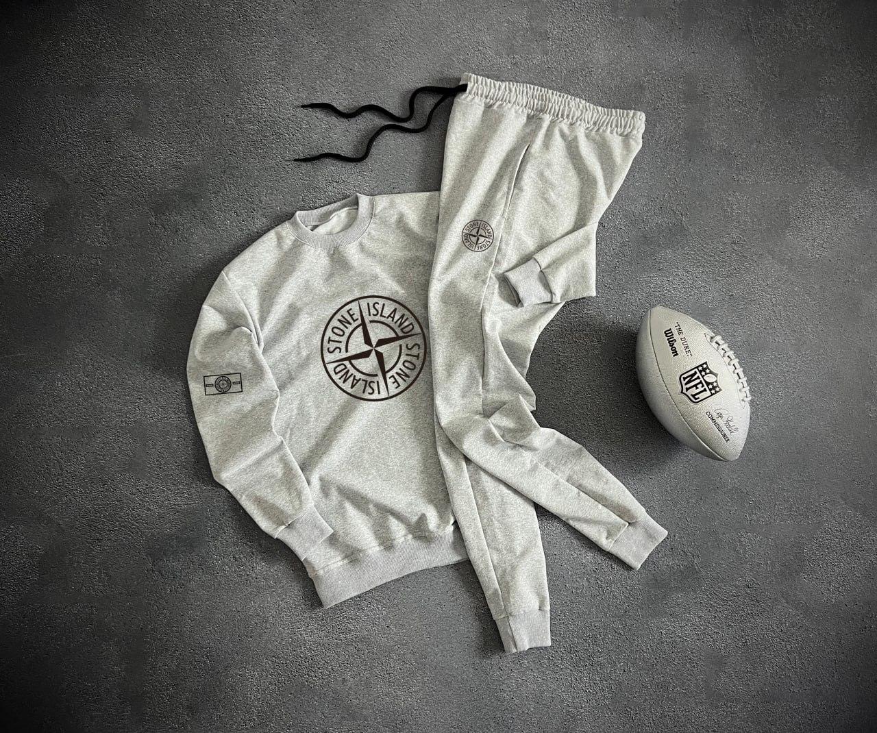 Спортивний костюм The North Face чоловічий толстовка штани штани весняний осінній норт фейс сірий