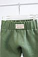 Лляні штани-шорти дитячі Ivon, зелені. Топ!, фото 6