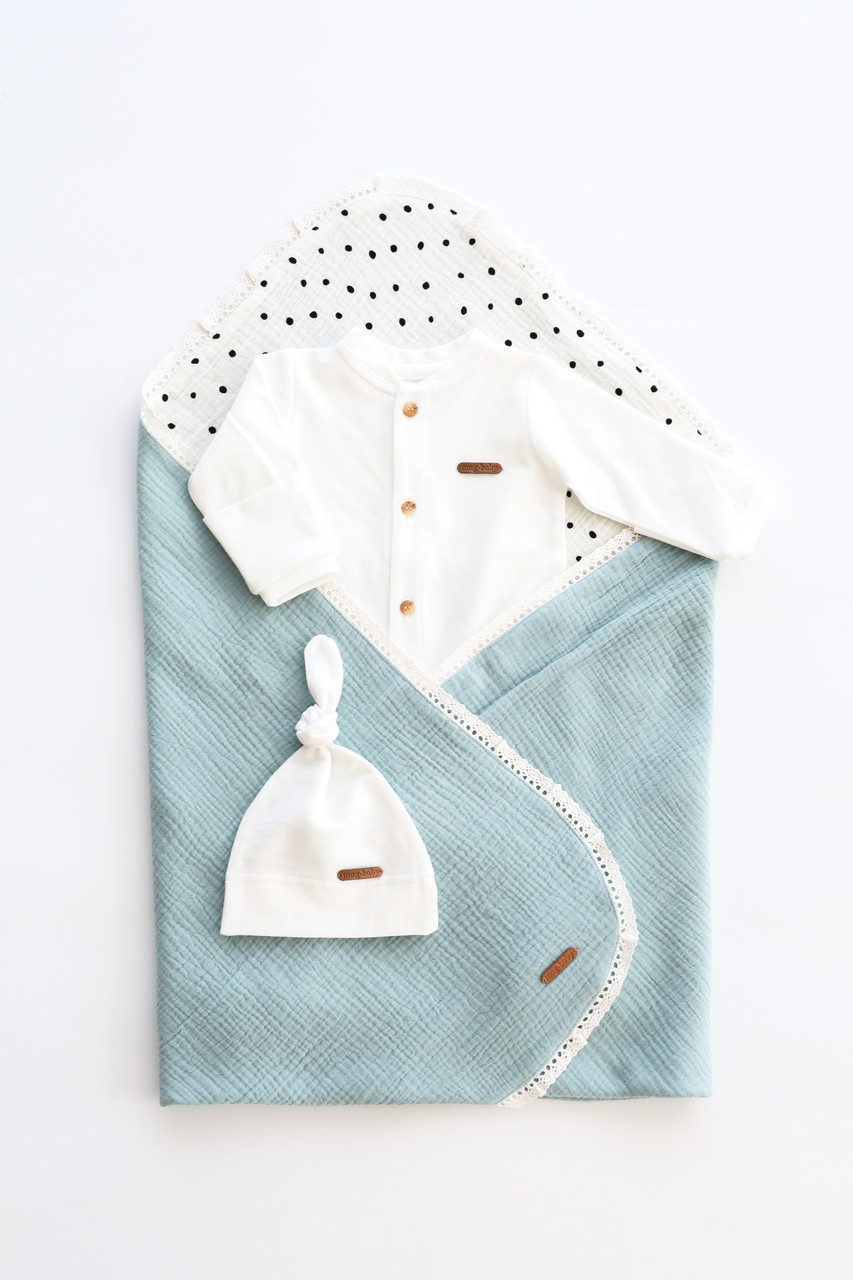 Дитячий комплект Lint із чоловічком, блакитний. Топ!, фото 1