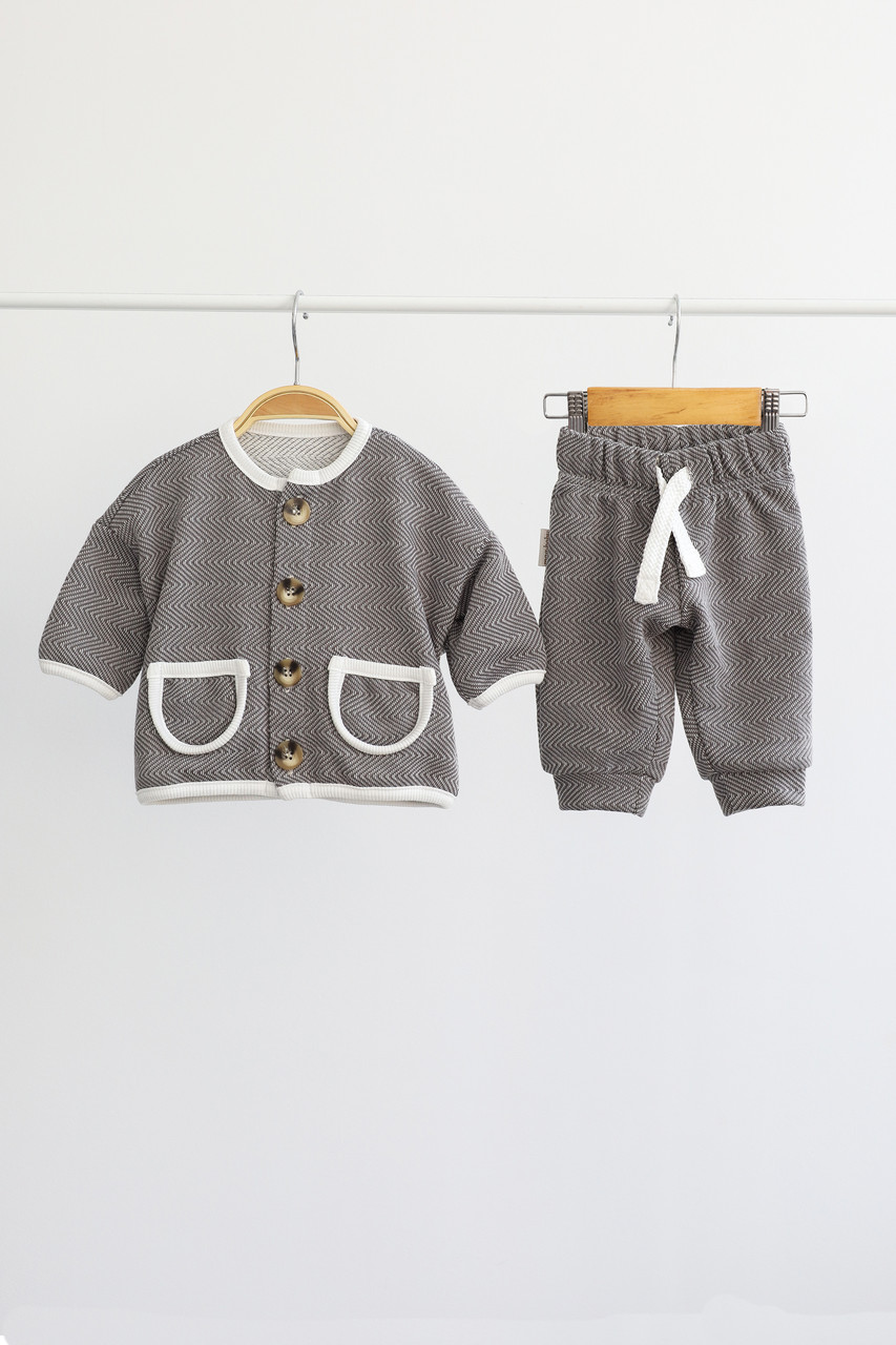 Костюм дитячий "Shelby", Сірий зигзаг. Топ!, фото 1