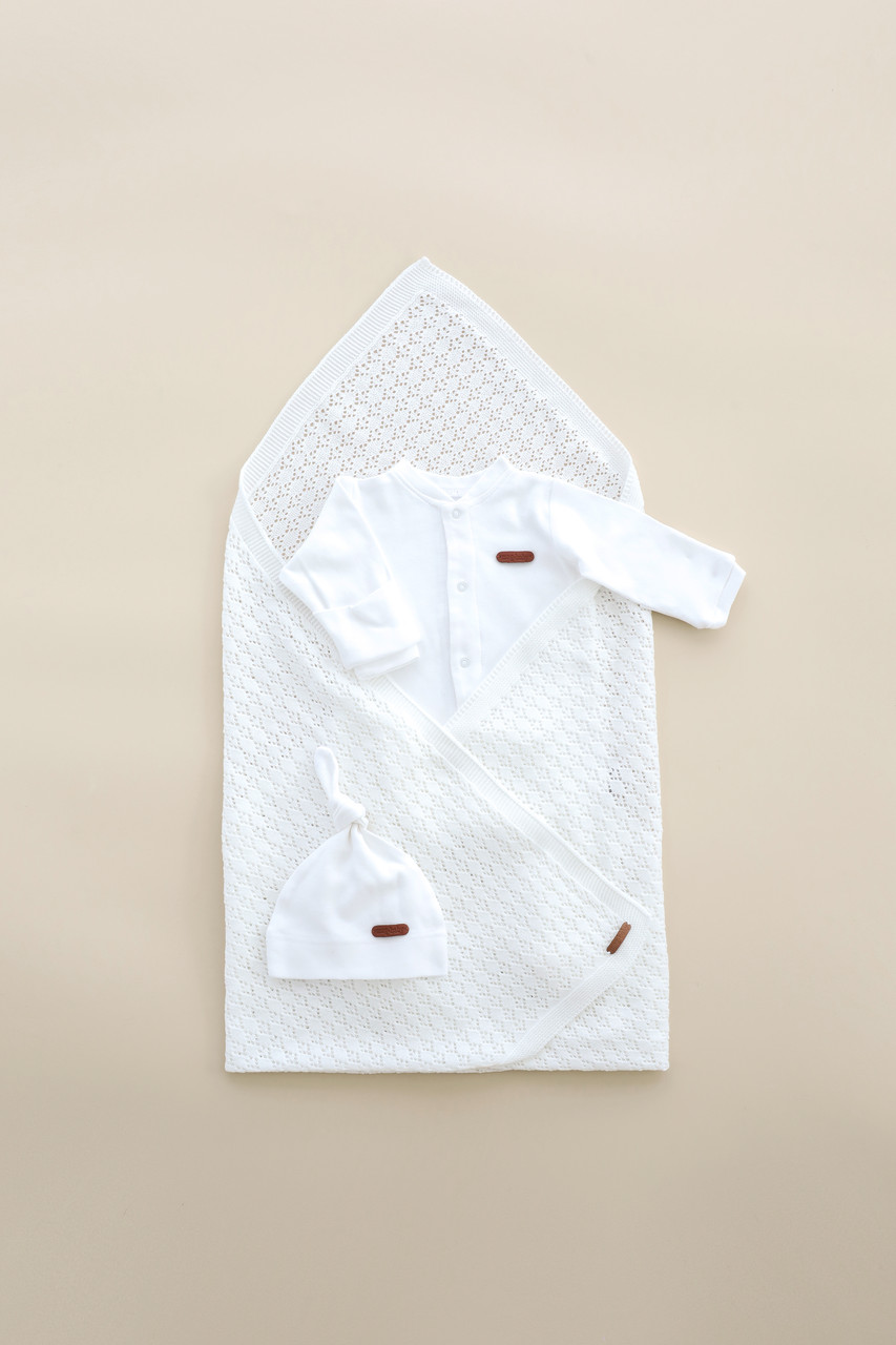 Комплект  з чоловічком Air, молочний 56 (0-1 міс) .Хит!, фото 1