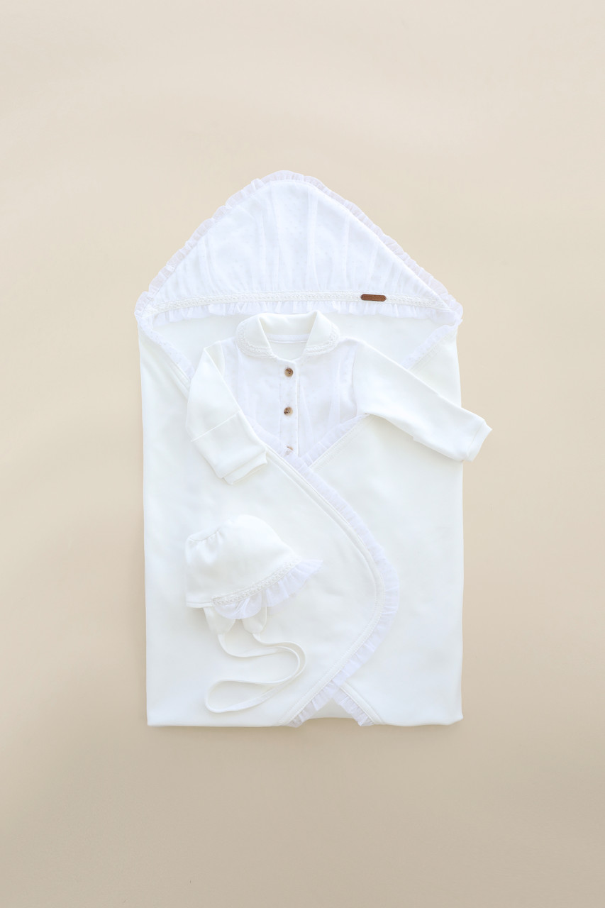 Дитячий комплект із чоловічком Ursula, молочний.Топ!, фото 1