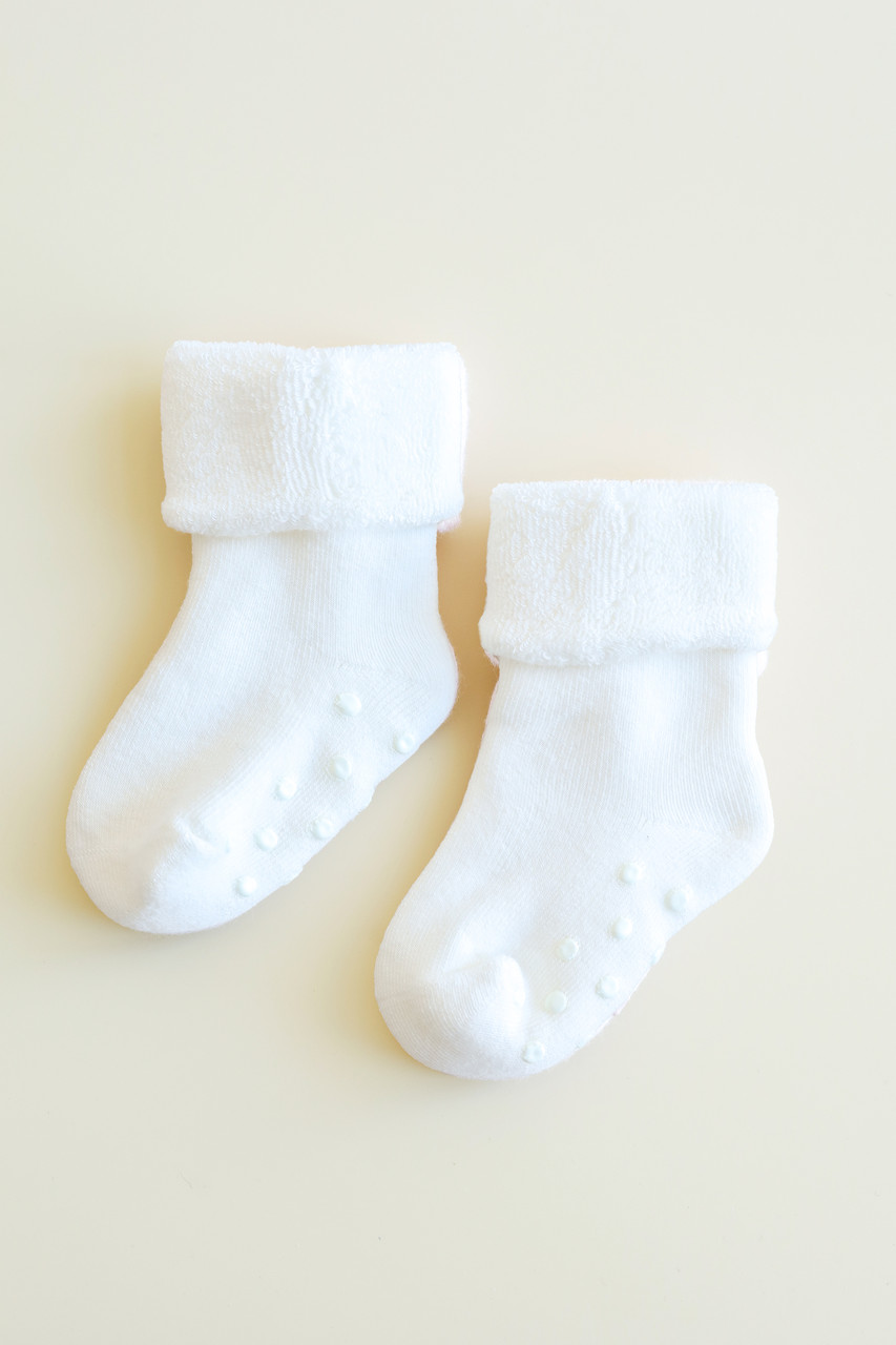 Дитячі шкарпетки на махрі "Terry", Молочні.Топ!, фото 1