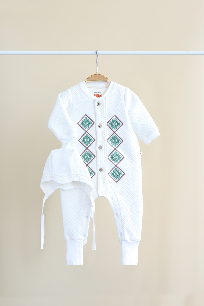 Чоловічок із шапочкою "Lucas", Молочно-сізий.Топ!, фото 1