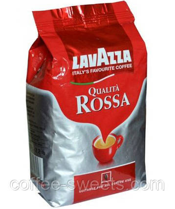 Зерновий кави Lavazza Qualita Rossa 1 кг ОРИГІНАЛ 100%, фото 2